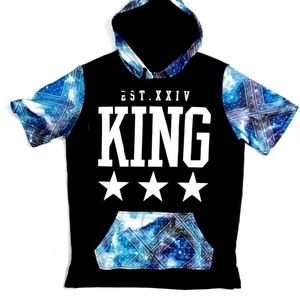 FIVE BY FIVE Mens XL Hoody Shirt KING Space